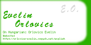 evelin orlovics business card